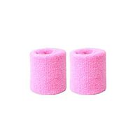 carduran 2Pcs Wristbands Absorb Sweat Towel Wrist Protector for Sports Strength Training Pink