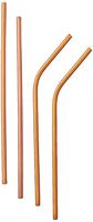 HG HGROPE 4 Pcs Stainless Steel Drinking, FDA Approved Straws Reusable,8, Rose-Gold