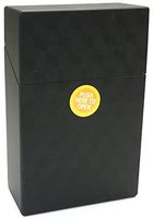 HHB Eclipse Black 3-D Cube Design Crushproof Plastic Cigarette Case, Kings, 3116M21