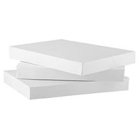 JAM PAPER Small Gift Boxes - Lingerie Size - 10 7/8 x 7 7/8 x 1 1/4 - White - 3/Pack