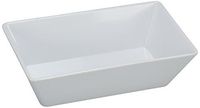Yanco RM-614 Rome Rectangular Deep Plate, 13.75" Length, 10" Width, 2.5" Height, Melamine, White Color, Pack of 12