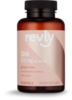 Amazon Brand - Revly DHA Omega 3 with Natural Strawberry Flavor - 60 Softgels, EPA & DHA Omega-3 fatty acids - 900 mg Per Serving (2 Softgels)