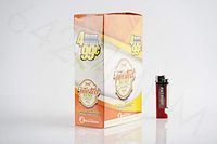 Bundle - 2 Items - Full Box of Twisted Rolling Paper Wraps Endless Summer with Patriot Disposable Lighter