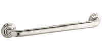 KOHLER K-10541-SN Traditional 18-Inch Grab Bar, Vibrant Polished Nickel