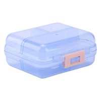 Zerodis Pill Box, Pill Organizer Weekly AM/PM Pill Box 7 Grids Weekly Portable Medicine Tablet Pill Box Organizer Drug Case Pill Box Organizer for Pills Vitamin(Blue)