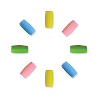 BOBA FIDE Silicone Straw Tips for 12mm Wide Reusable Stainless Steel Bubble Tea Smoothies Milkshake Straws | Prevent Chipped Teeth or Scratched Lips | 4 Fun Party Colors | Kids Friendly