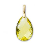 HighChi Lemon Quartz Harmonic Gemstone - 3 Carats Sterling Silver 925