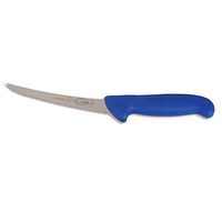 F. Dick Boning Knife, 6-in Curved/Semi-Flexible Blade, Blue - ErgoGrip Series