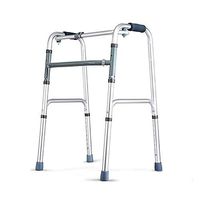 XHRHao Foldable Walker 8 Adjustable Height Levels(75-93cm) Rollator Lightweight with Shower Chair Fuction Waterproof Made of Aluminum Alloy Portable Walk Assist for Elderly Silver