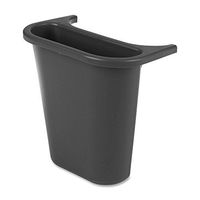 Rubbermaid 295073 Recycling Bin, Saddle Basket, 7-1/4"x10-5/8"x11-5/8", Black