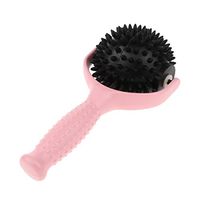 Handheld Acupuncture Ball for Body Shoulder Pain Ease Massage Stimulation - Pink +Black