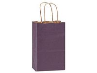 100% Recycled Kraft Tint Bags - Rose Purple 100% Recycled Kraft Bulk Shopping 5-1/2x3-1/4x8-3/8" (250 Bags) - Wraps-BRTPU