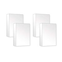 Bundle of 4 White Robe Clothes Boxes Christmas Gift Box 4ct Xmas Supplies