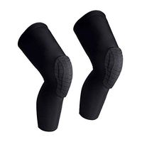 NANOOER 2 Packs (1 Pair) Protective Compression Wear Breathable Honeycomb Knee Pads Crashproof Antislip Basketball Leg Knee Sleeve Protector Gear
