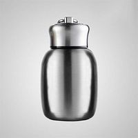 ZHENQ Mini Taza de café Taza de Botella de agua Potable de viaje de aislamiento de Acero inoxidable Lindo (Color : C)