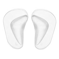 2 Pairs/Set Adhesive Arch Pad, Orthotic Feet Foot Arch Support Cushion Shoe Insoles Pads, Arch Support Gel Insole for Flat Feet, 2 colors for Women and Men(Transparent)