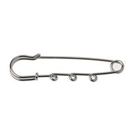10PCS Silver Brooch Findings Spring Lock DIY Looped Kilt Pins For Jewelry Making Popular Fashion Novelty Aesthetic Girls Woman Girl Cheap | TYPES - 3#