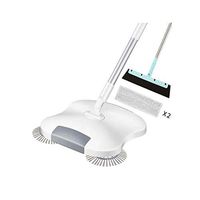 Gaoxingbianlidian Sweeper, Sweeping Two-in-one Elbow Function Home Sweeper, Hand-pushing Home Sweeping/Mopping One Suit (white/White 2 / Pink 1 / Pink 2, 34 16 52cm) Handheld fully automatic