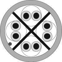 10032092 - Berk-Tek LANmark-1000 Category 6 Plenum Cable, White, 1000 ft. Box