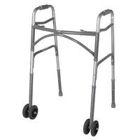 Drive Oversized Aluminum 2-Button Folding Walker - Walker