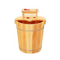 Foot Tub,Foot Bath Barrel,Wooden Barrel,40cm High,Solid Wood Foot Washing Bucket,for Foot Massage Spa,Relieve Muscle Pain and Fatigue