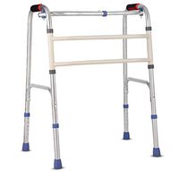 2-Wheel Walker, Heavy-Duty Weight-Loss Ultra-Wide Folding Walker Portable Medical Walker, Suitable for Elderly and Rehabilitation People,A