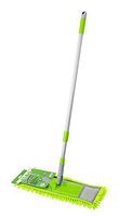 Microfiber Floor Mop-Duster | Dual Side Action Wet ‘N Dry | Dusts and Mops (NEON GREEN)