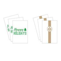Bundle of 6 Christmas Gifting Boxes, Holiday Clothes Gift Packaging with Foil Finishes. 2 Box Designs