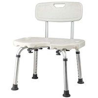 ZHAO XIN Shower Chair,Adjustable Bath Stool,with Durable Aluminum Legs Showering Use,Non Slip Tub Safety Medical Bathroom Aid