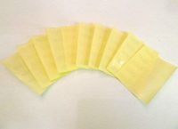 Minilabel 100 Labels , 20X10mm Arrow Shape , Gloss Clear , Removable / Low Tack Colour Code Stickers