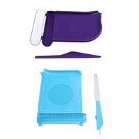 2 Pcs Plastic Pill Counting Tray, Pharmacy Pills Disspenser with 2 Types Spatulas for Medicine Tablet Count, Practical