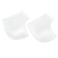 2 PCS of Silicone Pad Cup Heel Liner Protective Cracked Feet Pressure Pain Relief Socks Feet Care