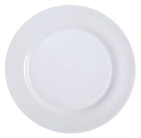 Yanco PS-8 Dinner Plate, 9" Diameter, Porcelain, Bone White, Pack of 24