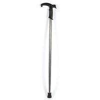 BoeWan Elderly and Disabled Crutches- Seniors Walking Stick Outdoor Safety Non-Slip Cane Stainless Steel Faucet Cane Non-Wood Pole (Color : Silver, Size : 3cm x 3cm x 88cm)