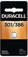 Duracell 1.5 Volt Silver Oxide Battery 301/386 (6 per pack)
