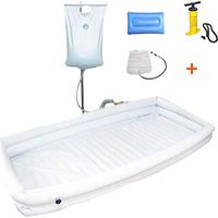 CHJJK Inflatable Disabled Bathtub for Bedridden Patient Easily Bath in Bed,Bath in Bed Assistive Aid with Inflatable Pump