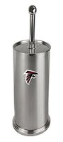 The Furniture Cove Stainless Steel Finish Toilet Brush with Holder Featuring Your Favorite Football Team Logo Vinyl Decal (Eagles)