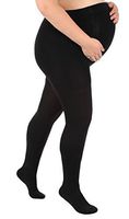 Absolute Support Graduated Compression Opaque Maternity Pantyhose 30-40mmHg Closed Toe (Medium/Black)
