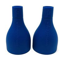 Silicone Filter Tips - Tips for Raw Rolling Papers - Cigarette Holder - Roach Clip Holder - Reusable Cigarette Filters - Cigar Accessories - XLarge 1” to 1.2” Blue