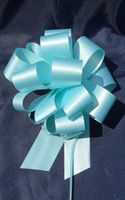 IGC 10 Pull String Bows - Gift Wrap Packaging - 5" 20 Loops - 1 1/4" - Baby Blue