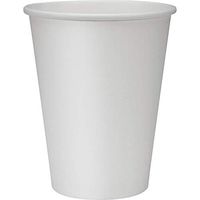 Genuine Joe Lined Disposable Hot Cups - 12 fl oz - 1000 / Carton - White - Polyurethane - Hot Drink