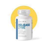 Ajira Releasezyme Colon Cleanse with Digestive Enzymes (100 Capsules) Natural Detox and Cleanser Supplement to Help Relieve Constipation, Bowel Irregularity | Men, Women