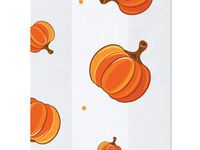 Pack of 1 Pumpkin Patch Design Cello Halloween cellophane Bag Choose Size (3.5"x2"x7.5") npKN316