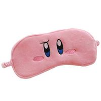 Lopbraa Pink Plush Eye Mask for Women Girls Home Sleeping Traveling