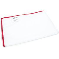 Zwipes Microfiber Suede Large Polishing Bar Towel (Size: 27.5" x 20"), Wine Glass Cleaning Kitchen Cloth, White, Pack of 6