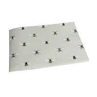 Bees Flat Gift Wrap Paper 19.5 Inches x 27.5 Inches - 5 Sheets. Folded