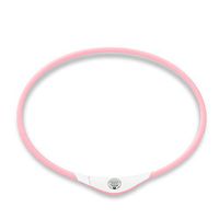 Power Ionics IDEA Necklace 4IN1 Tourmaline Titanium Germanium F.I.R Sports Necklace (Pink/White)