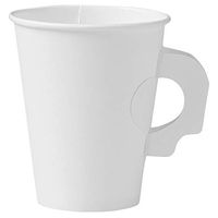 Solo 378HW-2050 8 oz White SSP Paper Hot Cup (Case of 1000)