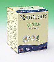 Natural Ultra Pads w/Wings 14 CT by Natracare