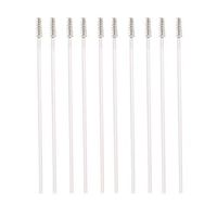 FAgdsyigao 10Pcs Pipe Cleaning Brush,Stainless Steel Cleaning Tool Straw Brushes for Baby Feeding Bottle Pipe White